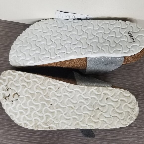 Birkenstock Girls' Gizeh Sandal, Silver Sparkle, Little Kid Size 13 US / 31 - Picture 7 of 7